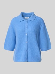 Kardigan z dzianiny z wykładanym kołnierzem od Fynch-Hatton - 19