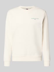 Bluza dresowa z mieszanki bawełny w kroju regular fit model 'LINEAR CREW' od Tommy Jeans - 44