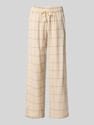 Pyjama-Hose aus Flanell mit elastischem Bund von SCHIESSER Beige - 33