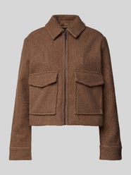 Jacke mit Umlegekragen Modell 'Holma' von OPUS Braun - 9