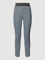 Broek met all-over motief van Marc Cain Zwart - 16