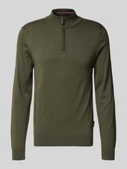 Gebreide pulllover met opstaande kraag en ritssluiting van HECHTER PARIS - 3