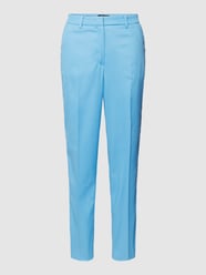 Stoffhose mit Bügelfalten von More & More Blau - 34