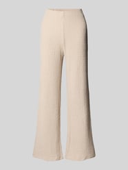 Flared Stoffhose mit Strukturmuster von Christian Berg Woman Beige - 2