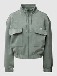 Sweatjack met cargozakken, model 'EUPHEMIA' van Guess Activewear Groen - 9