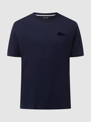 T-Shirt mit Label-Detail Modell 'Croco Flock' von Lacoste Blau / Türkis - 31