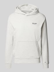 Hoodie met labelprint, model 'SAM' van Pepe Jeans Grijs / zwart - 17