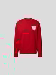 Sweatshirt mit Logo-Motiv von WOOD WOOD Rot - 12