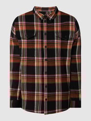 Oversized Flanellhemd mit Stretch-Anteil Modell 'Emory' von Tigha Schwarz - 31