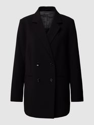 Blazer in unifarbenem Design mit Paspeltaschen von comma Schwarz - 36