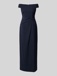 Off-Shoulder-Kleid mit Nahtreißverschluss Modell 'SARAN' von Lauren Ralph Lauren Blau - 43