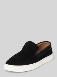 Loafersy z naturalnej skóry z detalem z logo od PS Poelman - 8