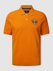 Poloshirt mit Label-Stitching von La Martina Orange - 14