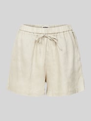 Korte broek met elastische band, model 'YERAALF' van ECOALF Beige - 1