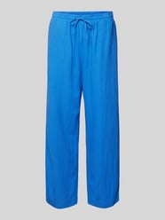 Stoffhose mit elastischem Bund Modell 'Lava' von FREE/QUENT Blau - 35