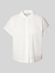 Bluzka o kroju regular fit z ażurowym wzorem model ‘Fessin’ od OPUS - 12