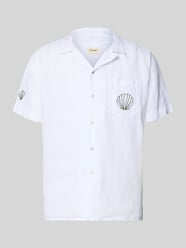 regular fit linnen overhemd met stitchings model 'Ilfracombe' van BOARDIES - 18