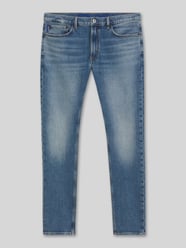 jeansy o kroju slim fit z czystej bawełny model 'Zane' od HUGO Blue - 1
