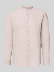 Koszula casualowa o kroju regular fit z mieszanki bawełny i lnu od JACK & JONES Fuksjowy - 39