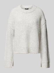 Gebreide pullover met ribboorden van Gina Tricot Grijs / zwart - 4