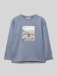 Longsleeve mit Motiv-Print Modell 'step' von Mango Blau - 36