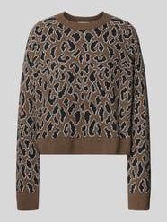 Loose fit gebreide pullover van zuivere wol, model 'DILIRIAA LAOPAA' van Armedangels Beige - 28