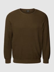 PLUS SIZE gebreide pullover met ribboorden van Jack & Jones Plus Groen - 48