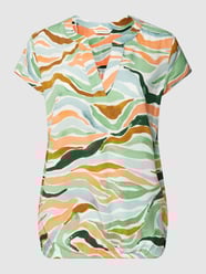 Blouseshirt met tuniekkraag van Tom Tailor Oranje - 11