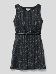 Kleid mit Plisseefalten von Happy Girls Schwarz - 28