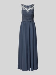 Abendkleid mit floralem Ziersteinbesatz von Laona - 5