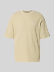 Overzized T-shirt met structuurpatroon van PEGADOR - 11