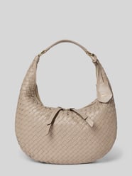 Shoulder Bag mit Logo-Applikation Modell 'Nana' von Abro Beige - 7