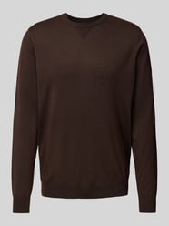 Gebreide pullover met ronde hals, model 'Bruton' van Blend Bruin - 41