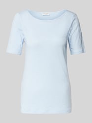 Regular Fit T-Shirt aus weichem Baumwoll-Slub-Jersey von Marc O'Polo Blau - 36