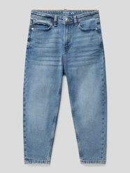 Jeansy o kroju balloon fit z 5 kieszeniami model 'CROPPED' od OVS Niebieski - 32