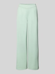 Wide leg stoffen broek met bandplooien, model 'KATE Long' van ICHI - 39