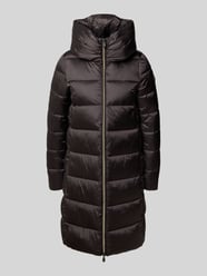 Gewatteerde lange jas met opstaande kraag, model 'LYSA' van SAVE THE DUCK - 18