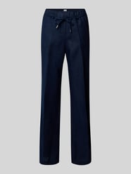 Straight leg linnen broek met strikceintuur, model 'STYLE.FARINA' van Brax - 46