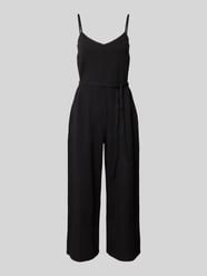 Jumpsuit aus Viskose-Mix mit Spaghettiträgern und Bindegürtel von Jake*s Casual - 31