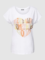 T-Shirt mit Statement-Print von Montego Weiß - 48