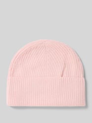Regular Fit Mütze mit Woll-Anteil in Strick-Optik von Christian Berg Woman Pink - 40