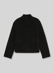 Kunstlederjacke in Velours-Optik mit aufgesetzten Taschen von HUGO - 36