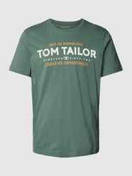 T-Shirt mit Label-Print von Tom Tailor Grün - 21