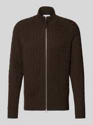 Regular Fit Strickjacke aus reinem Kaschmir mit Zopfmuster von FTC Cashmere - 27
