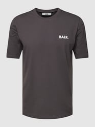 T-shirt met labelprint, model 'Atlethic' van Balr. Grijs / zwart - 19