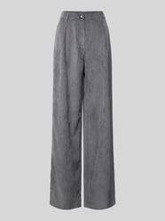 Cordhose mit weitem Bein Modell 'Caja' von MAC Grau - 31