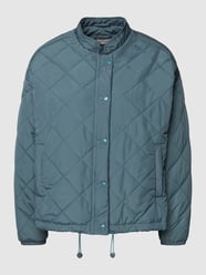 Steppjacke mit Eingrifftaschen von Milano Italy Blau - 33