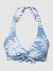 Bikini-Oberteil mit Allover-Muster Modell 'DELTIA' von Barts Blau - 33