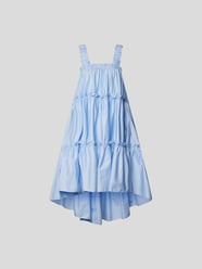 Knielanges Kleid im Stufen-Look von Devotion Blau - 6