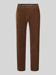 Cordhose mit Bundfalten Modell 'Torry' von Carl Gross - 22